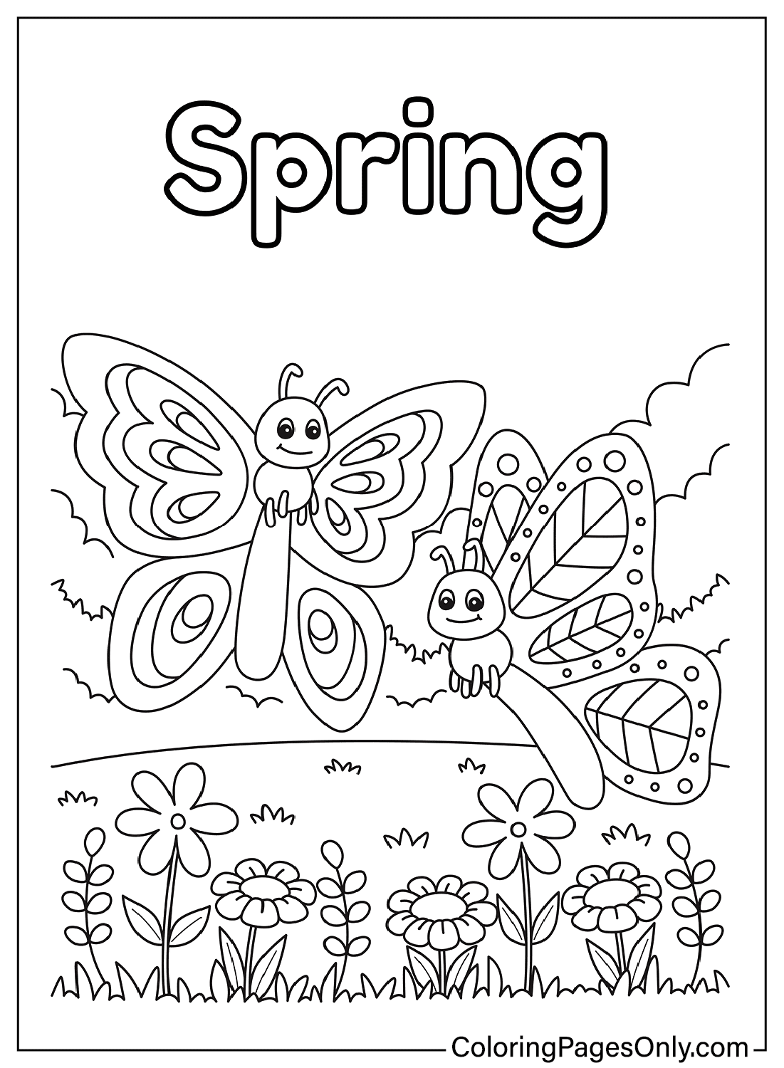 Printable Spring Coloring Pages Free Printable Coloring Pages Printable Spring Coloring Pages Free Printable Coloring Pages