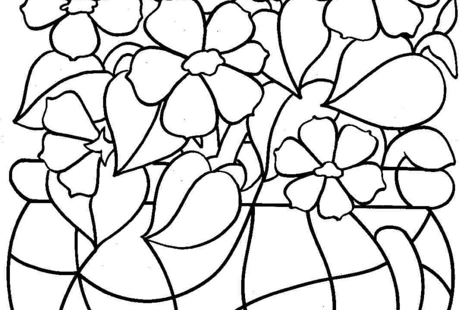 Printable Spring Flower Coloring Pages Coloring Home