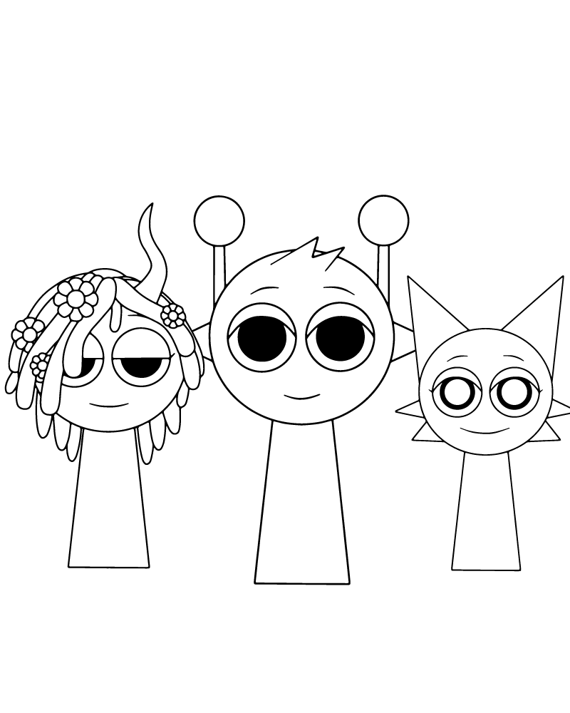 printable coloring pages sprunki printable coloring pages sprunki