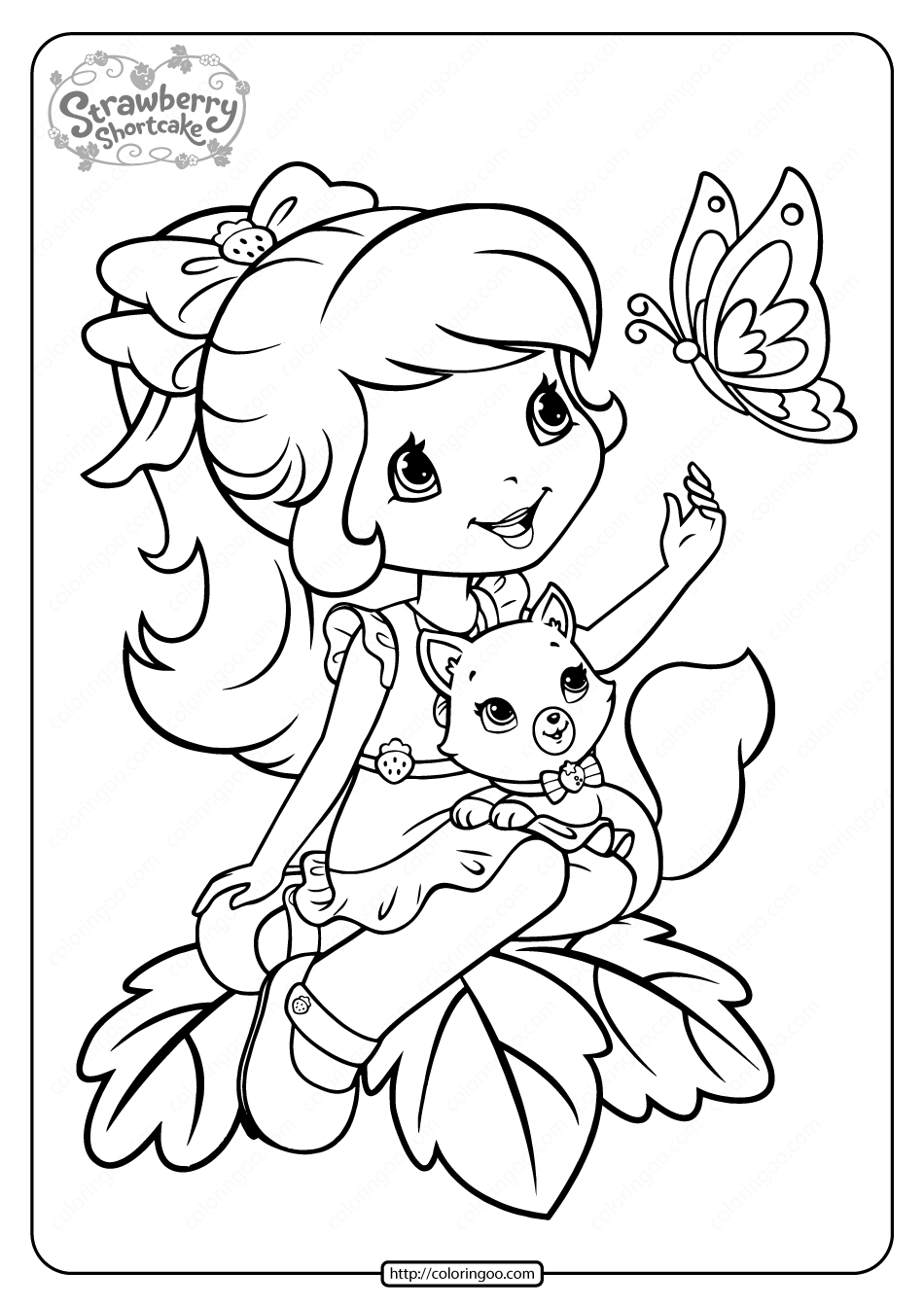 Printable Strawberry Shortcake Coloring Pages 13