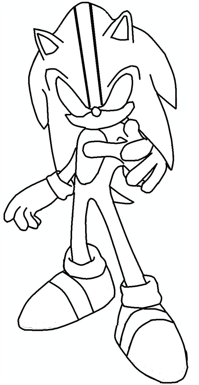 super Sonic printable coloring pages