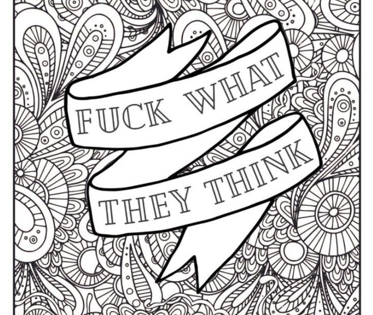 Printable Swear Word Coloring Book Pages Inappropriate Inspirational