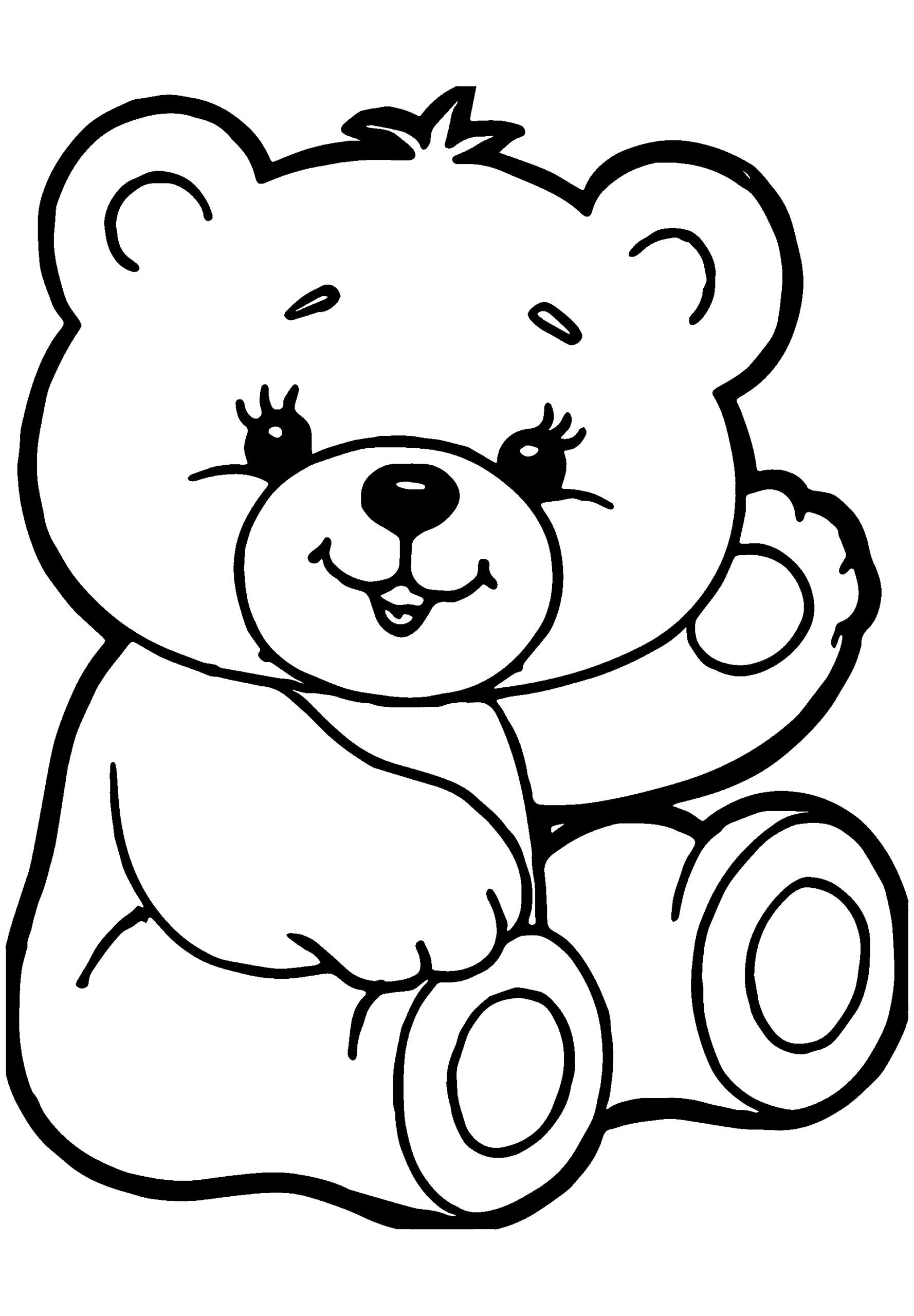 Printable Teddy Bear Coloring Page Print Color Craft Printable Teddy Bear Coloring Page Print Color Craft