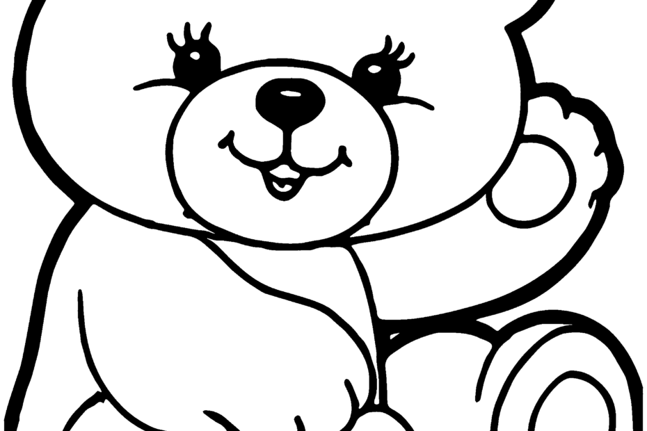Printable Teddy Bear Coloring Page Print Color Craft