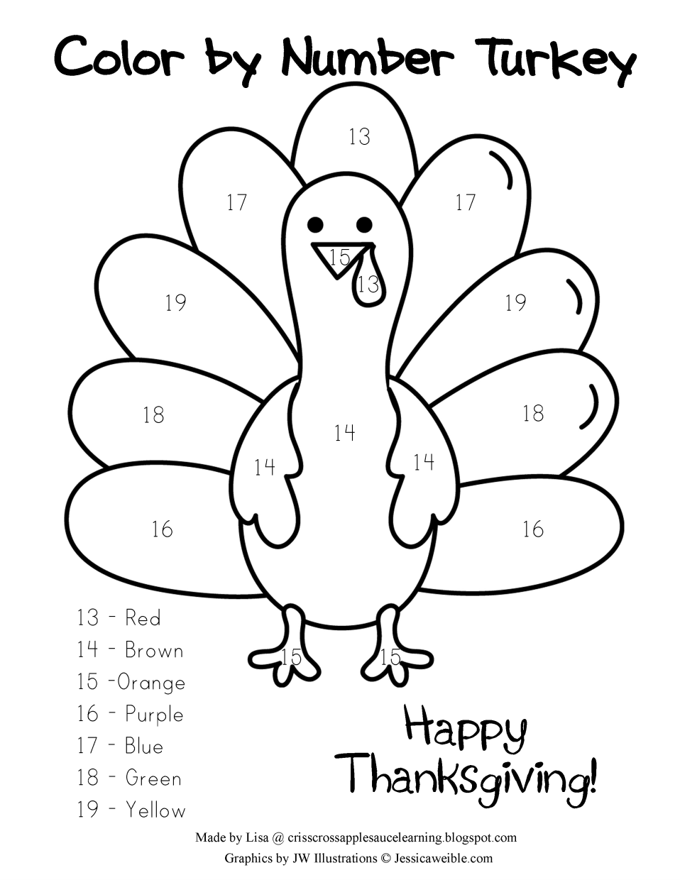 free printable thanksgiving color sheet