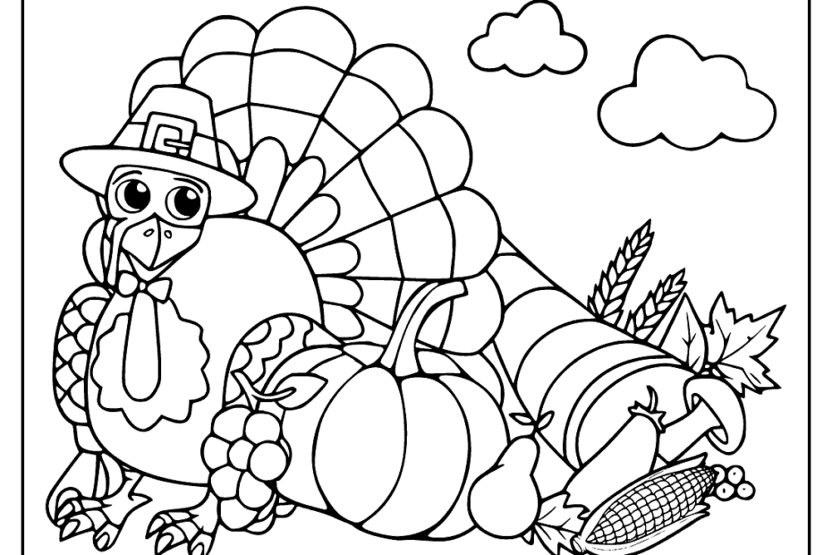 Printable Thanksgiving Coloring Page Sketch Repo