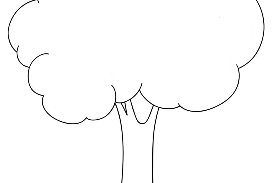 Printable Tree Template For Craft And Coloring Pages For Kids Tree