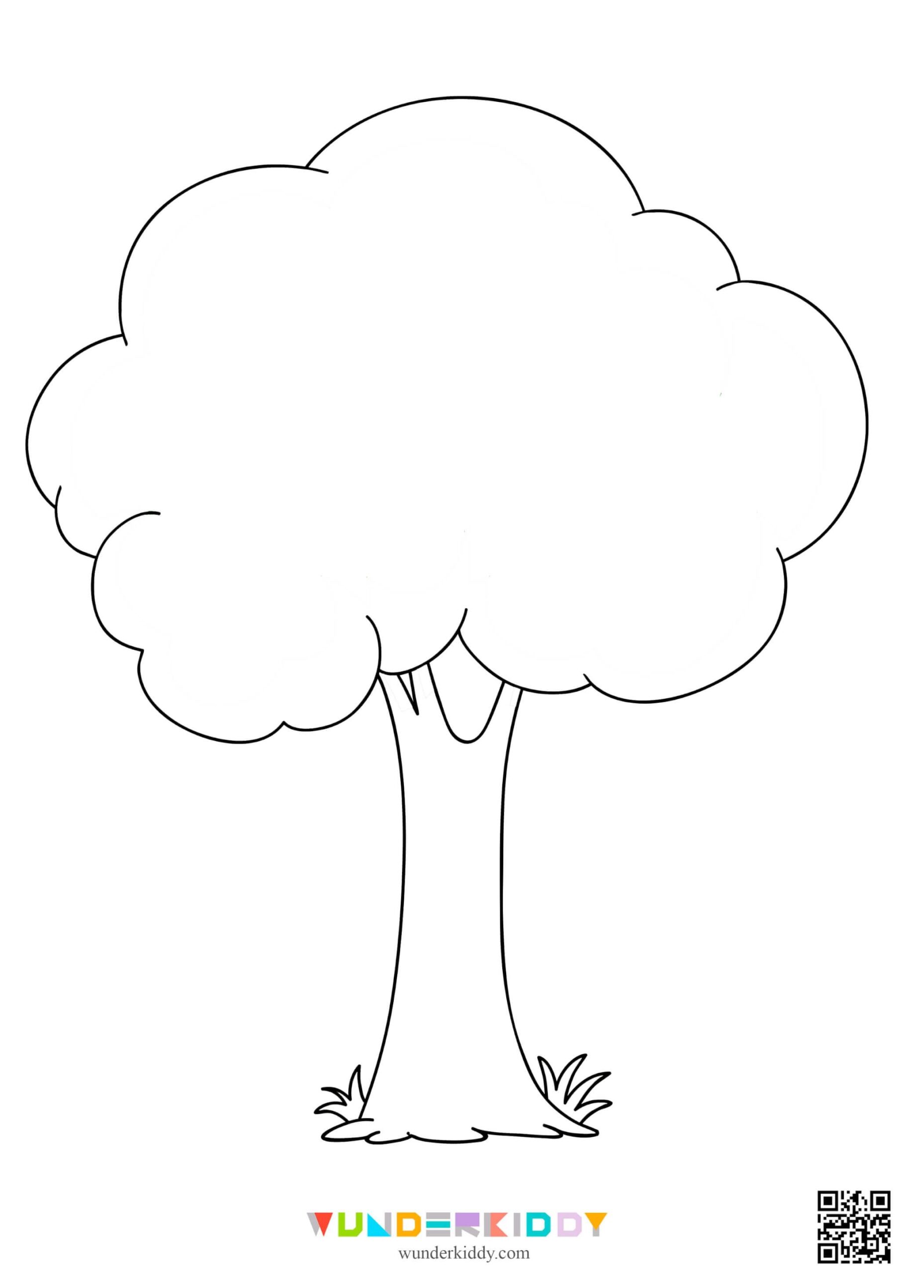Printable Tree Template For Craft And Coloring Pages For Kids Tree 