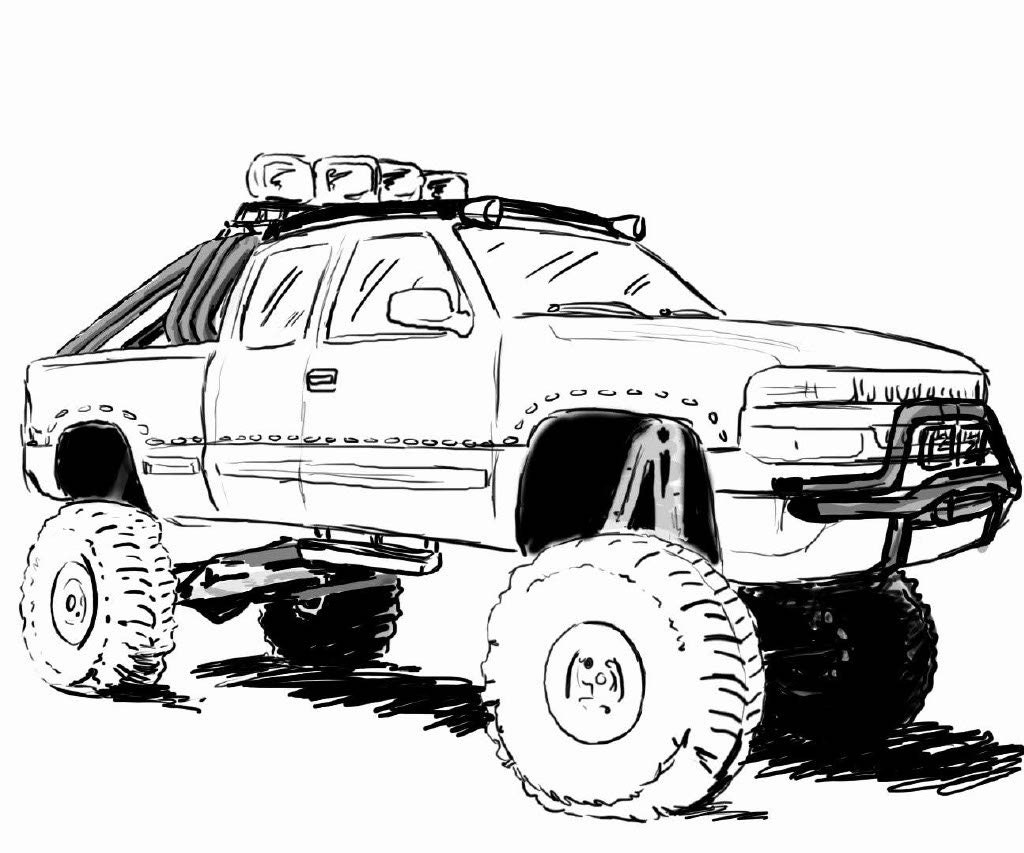 Printable Truck Coloring Pages Free Printable Pickup Truck Coloring 
