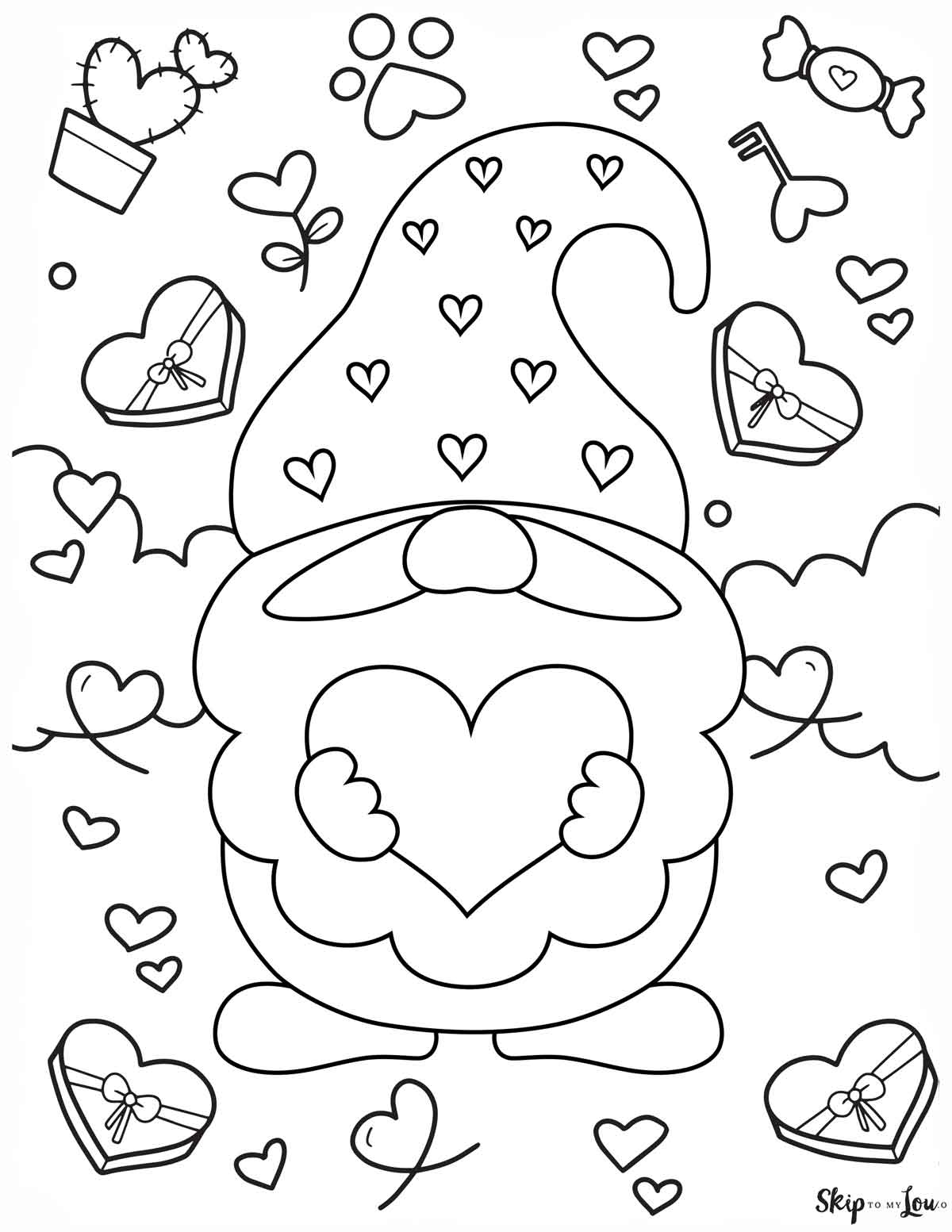 Printable Valentines Coloring Sheets Printable New Year Banners