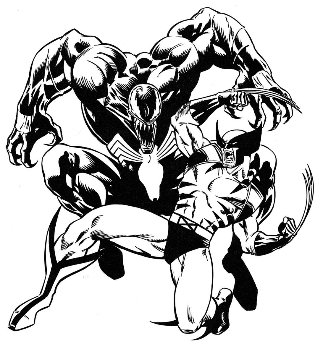Printable Venom Coloring Pages Coloring Home