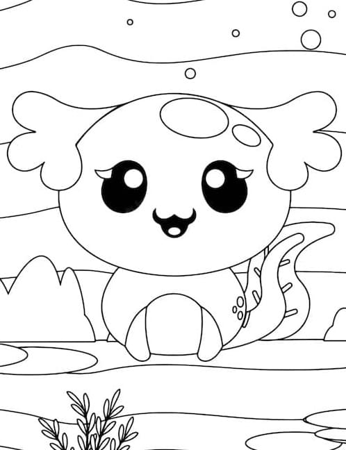 Printable Very Lovely Axolotl Coloring Page Free Download And Print Printable Very Lovely Axolotl Coloring Page Free Download And Print