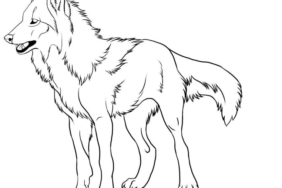 Printable Wolf Coloring Pages For Kids