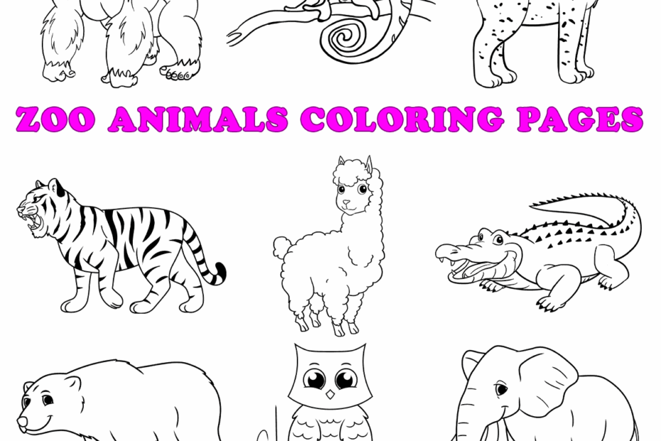 Printable Zoo Animal Coloring Sheets Printable Coloring Pages Porn