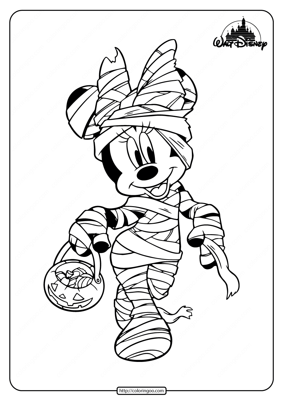 Printables Minnie Mouse Halloween Coloring Pages Printables Minnie Mouse Halloween Coloring Pages