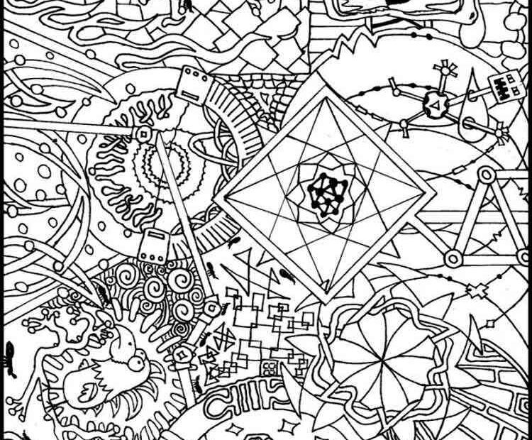Psychedelic Coloring Pages For Adults