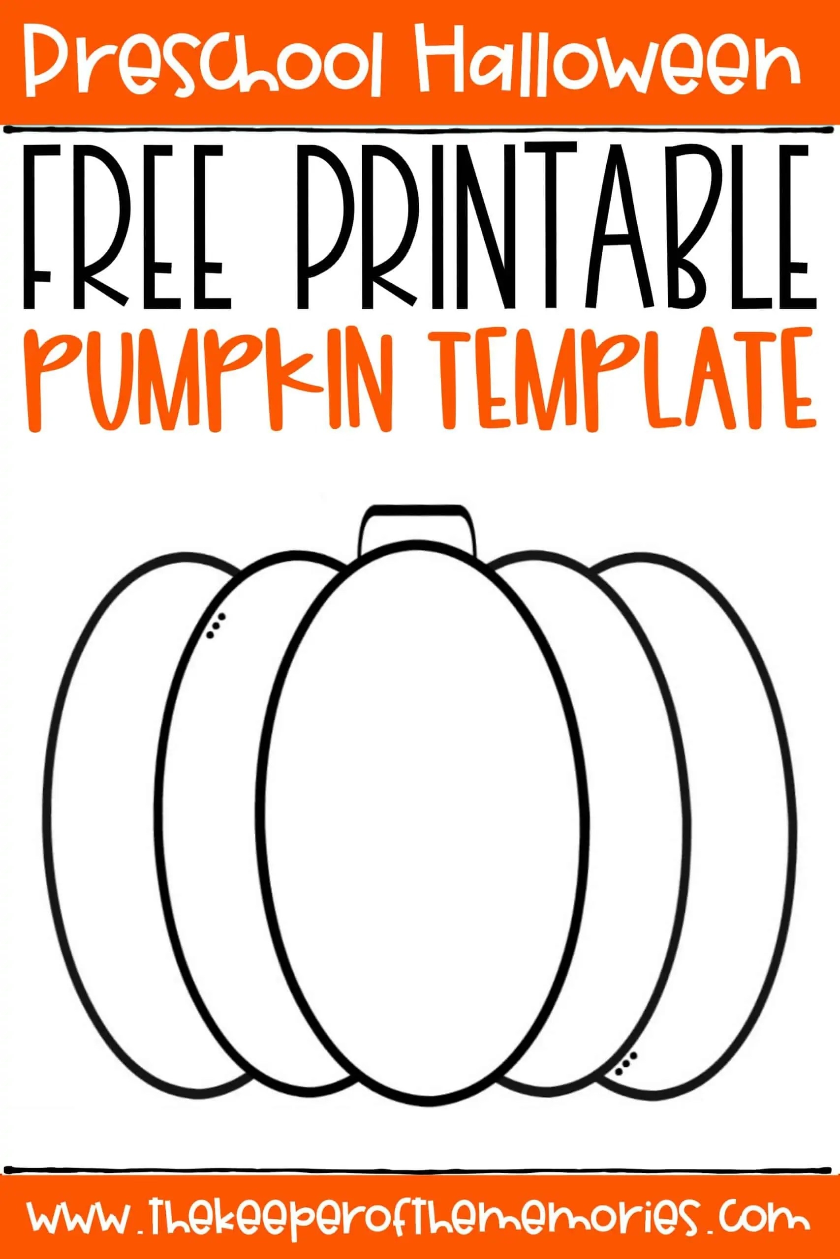 free printable pumpkin template