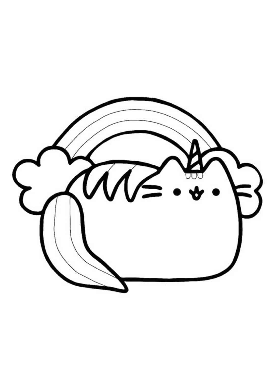 Pusheen printable coloring pages