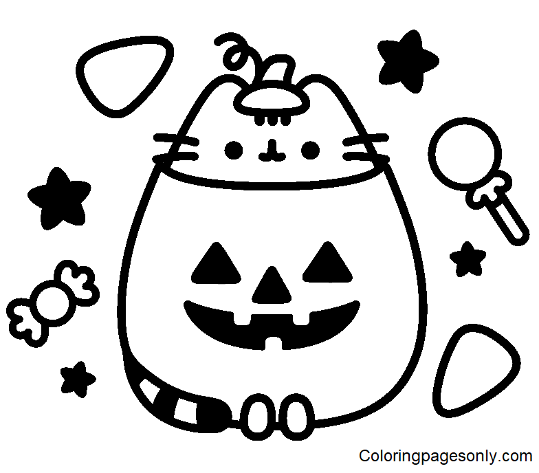 Pusheen Coloring Pages Free Printable GBcoloring 56 OFF