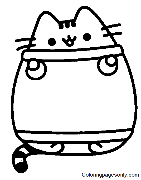 48 Pusheen coloring pages free