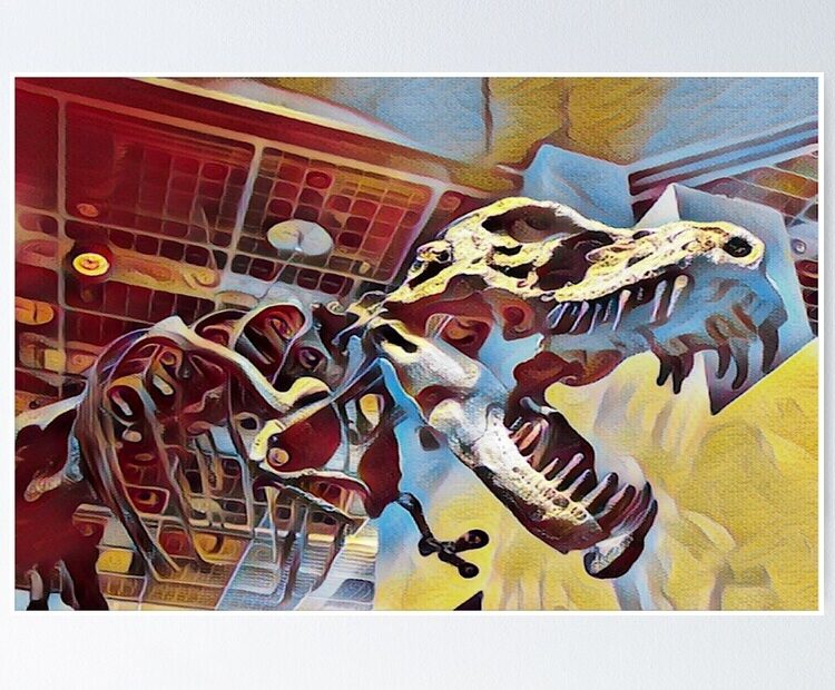 quot Tyrannosaurus Rex T Rex Colour Splash Art From The Dinosaur