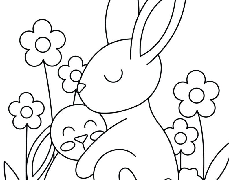 Rabbit Colouring Pages Free Printable Infoupdate