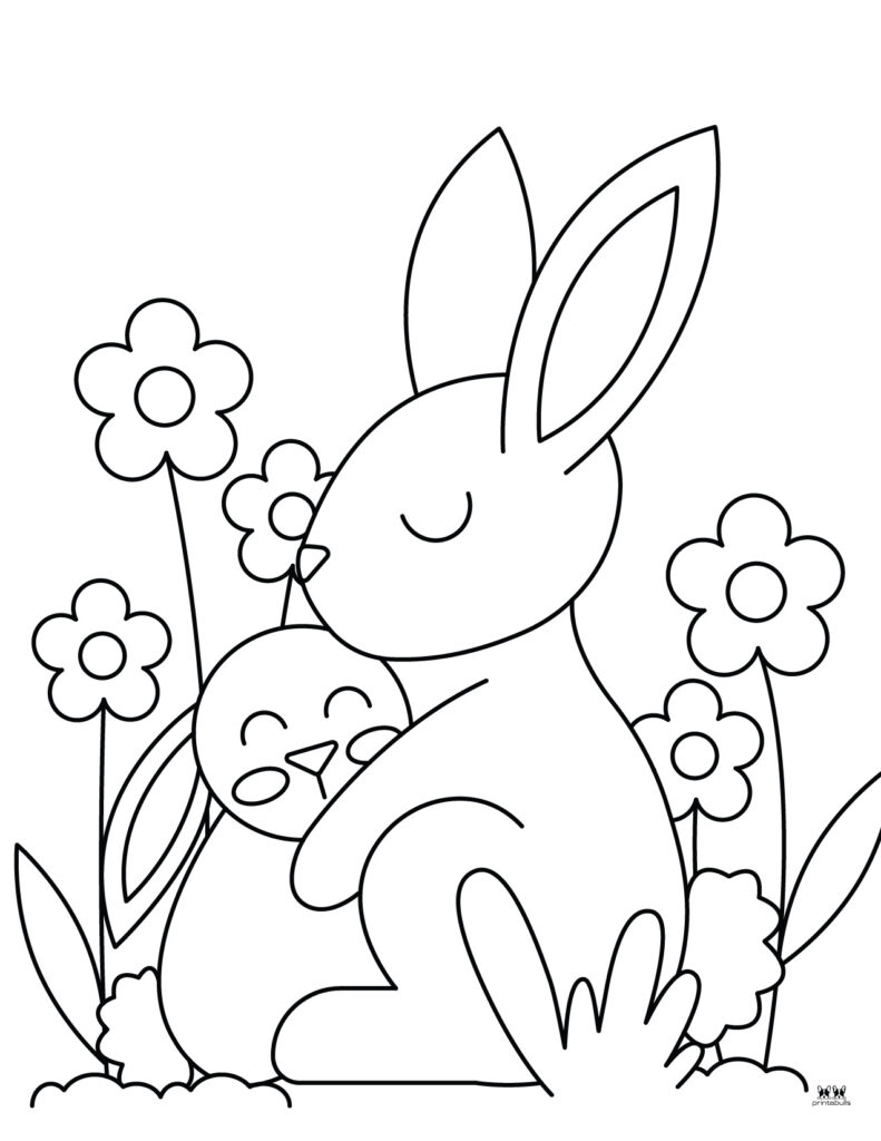 Rabbit Colouring Pages Free Printable Infoupdate