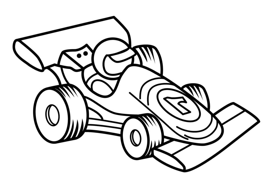 Race Car Color Pages For Kids Archives 101 Activity