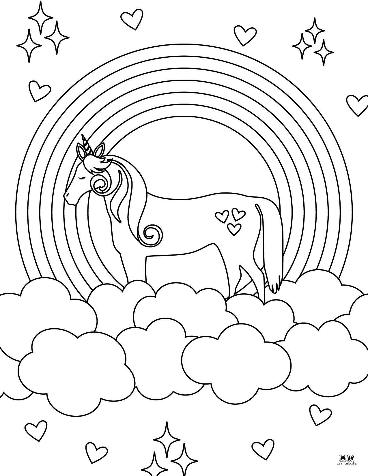 Rainbow Coloring Sheet Free Printable Web Color Our Free Rainbow 