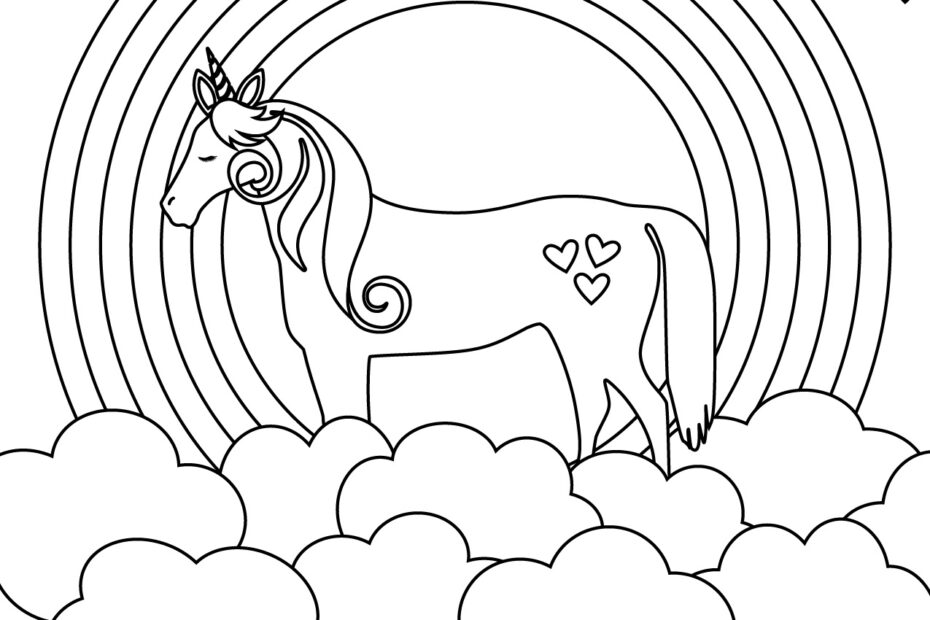 Rainbow Colouring Sheet Free Printable Free Coloring Sheet Printables