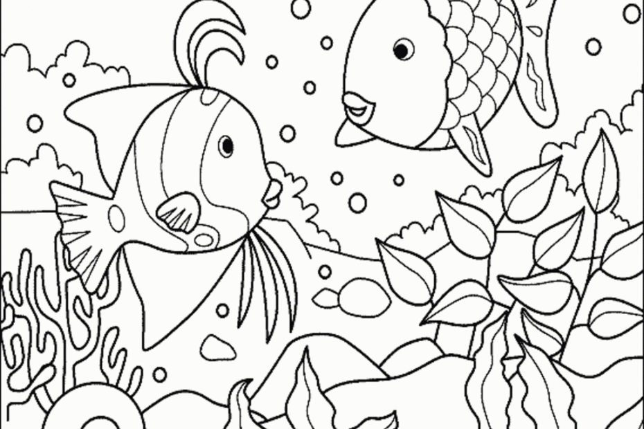 Rainbow Fish Printable Coloring Page Coloring Home