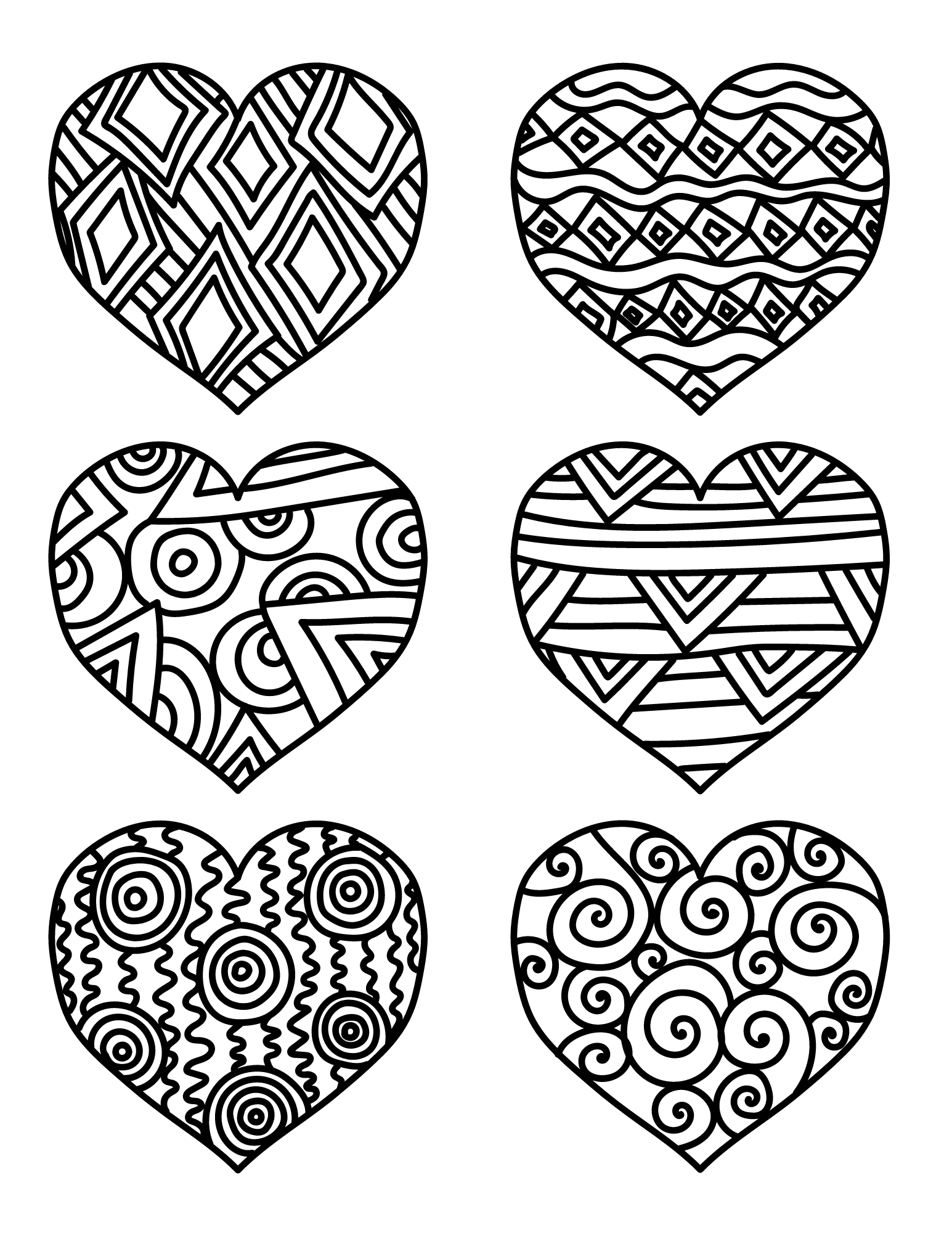 coloring sheets printable heart coloring sheets printable heart