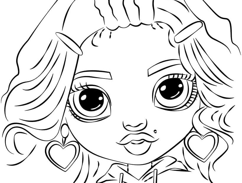 Rainbow High Doll Coloring Page Free Printable Coloring Pages For Kids
