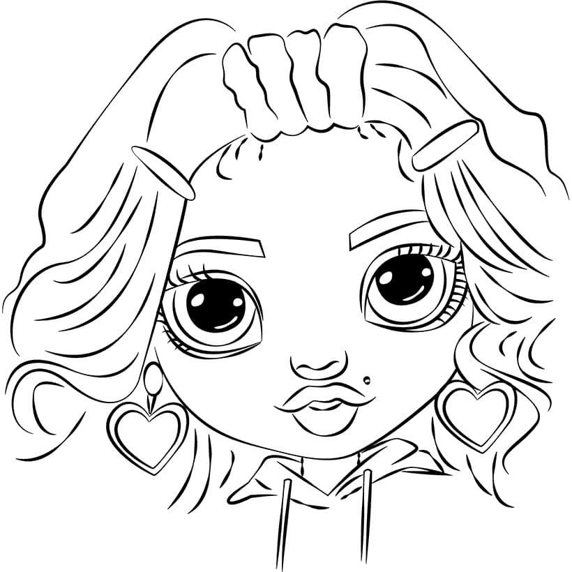 Rainbow High Doll Coloring Page Free Printable Coloring Pages For Kids