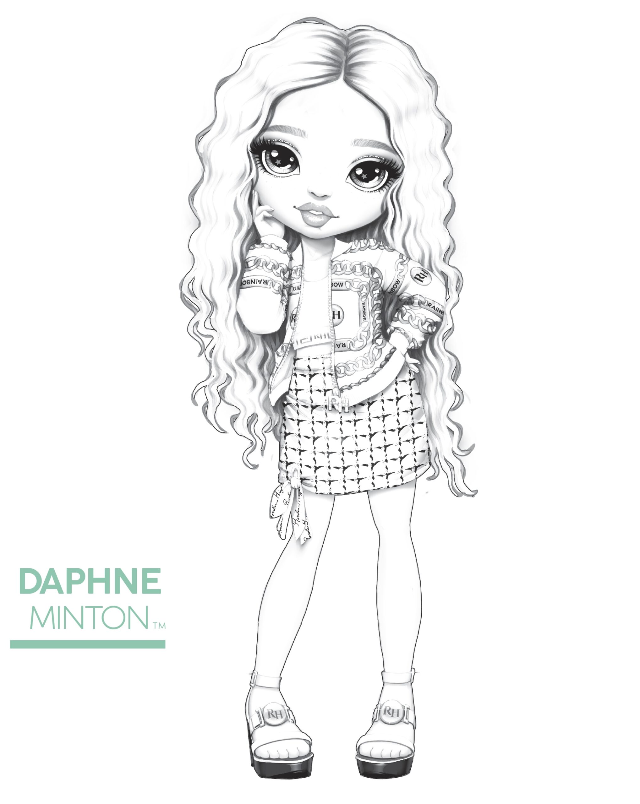 Rainbow High Dolls Printable Coloring Pages Doll Coloring Pages To My 