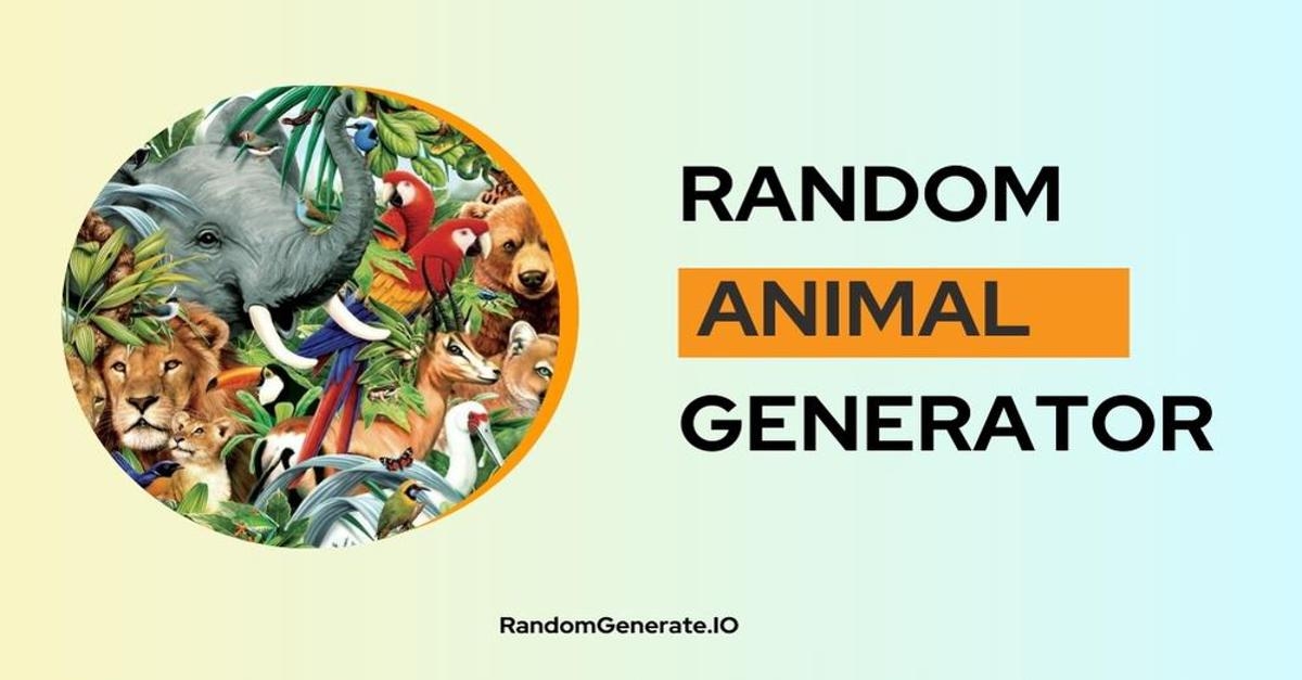 Random Animal Generator Pick A Random Animal