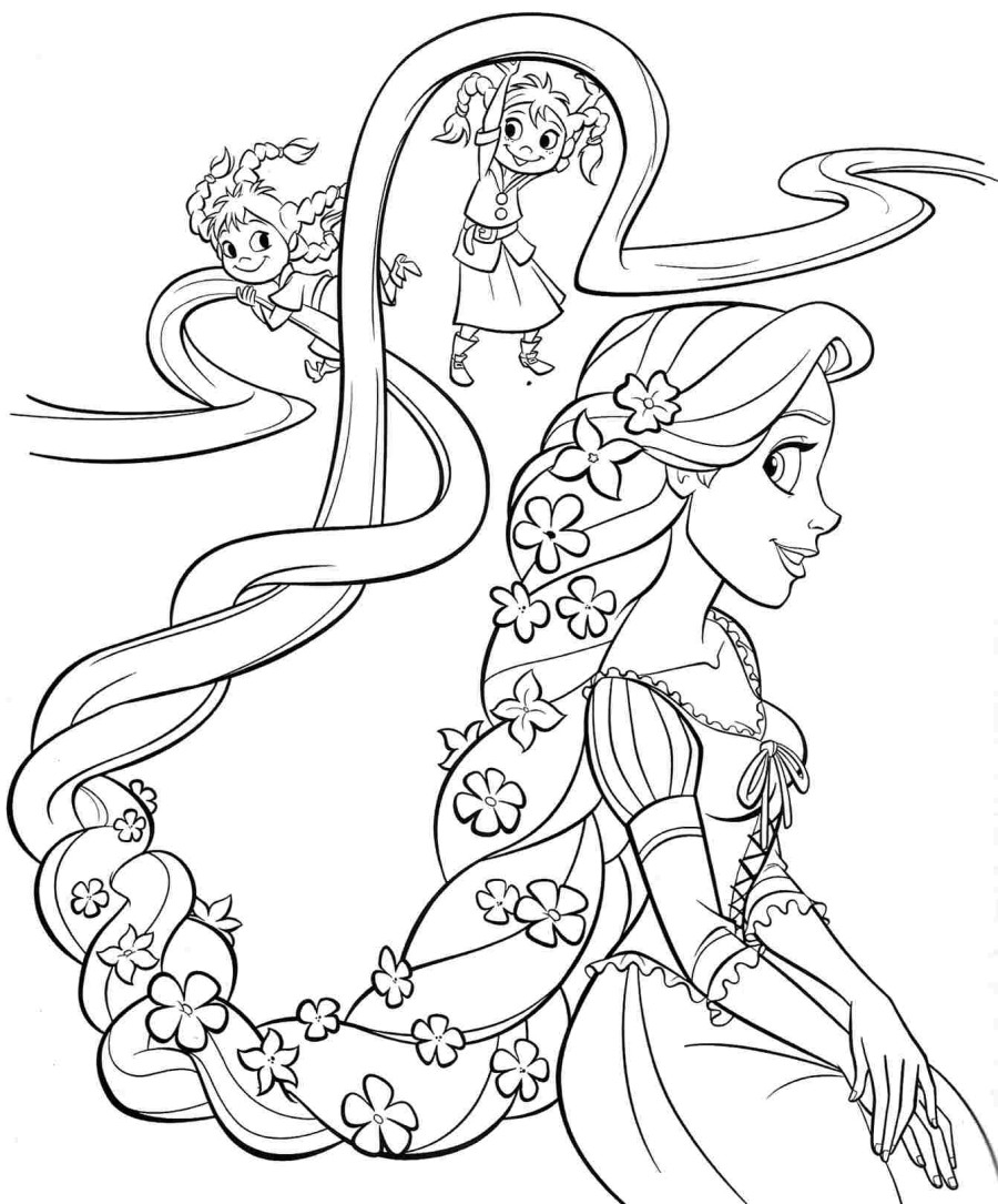 Rapunzel Coloring Page Jaweraid Rapunzel Coloring Page Jaweraid