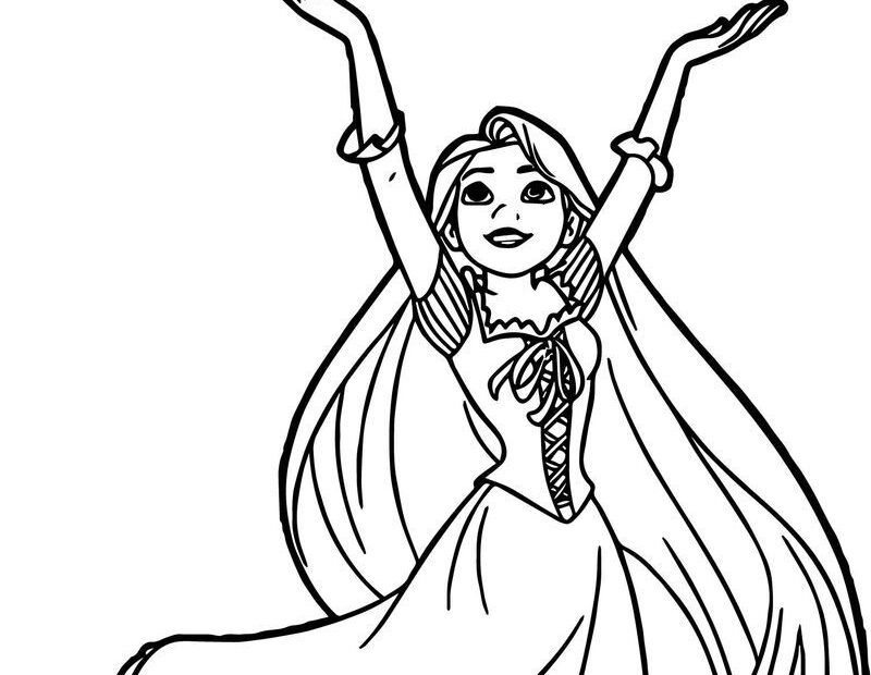 Rapunzel Coloring Pages Learny Kids