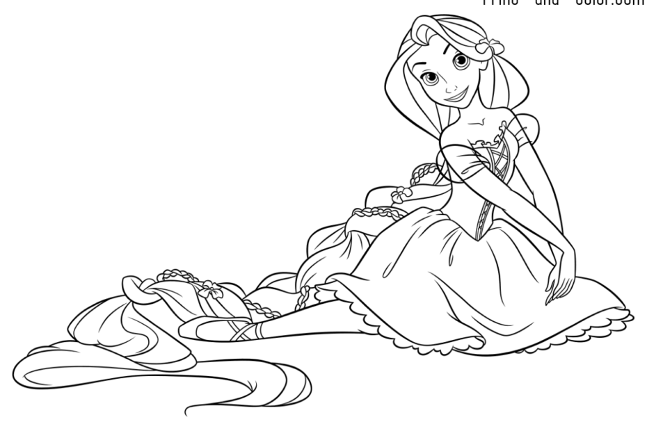 Rapunzel Coloring Pages Print And Color