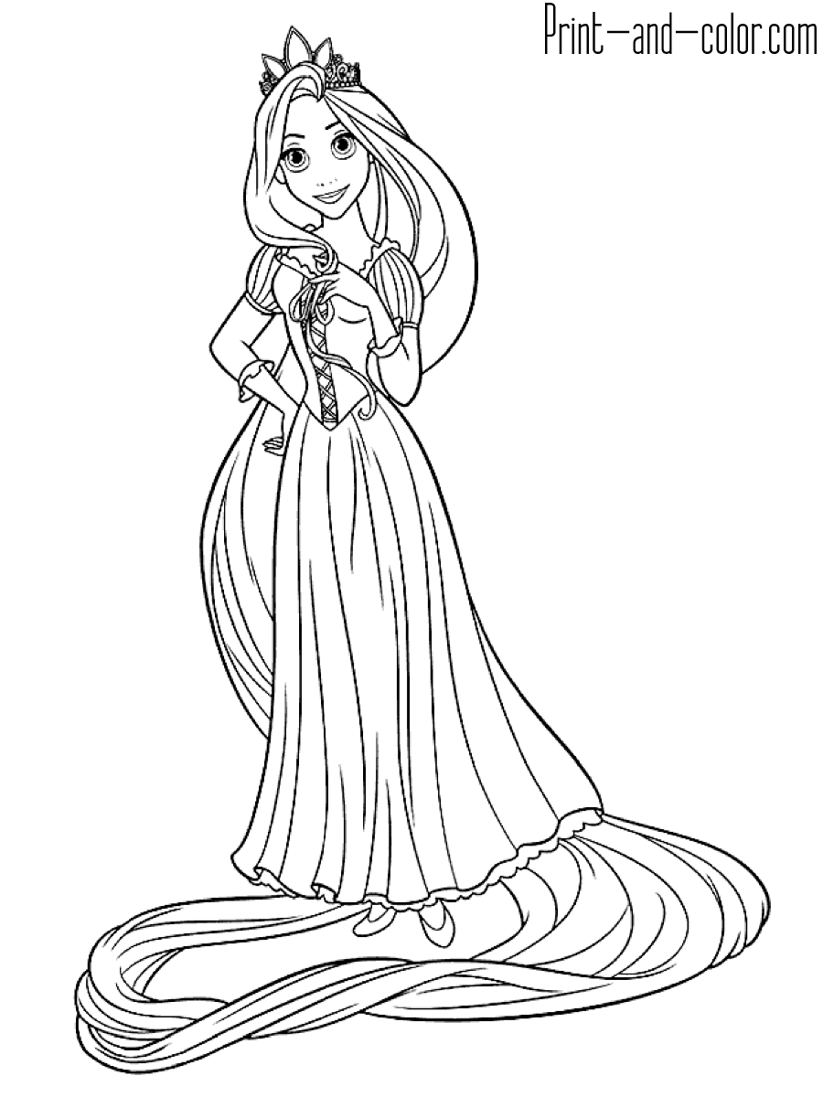 Rapunzel Coloring Pages Print And Color