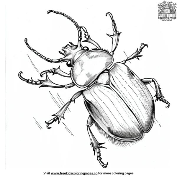 Realistic Bug Coloring Pages For Nature Enthusiasts
