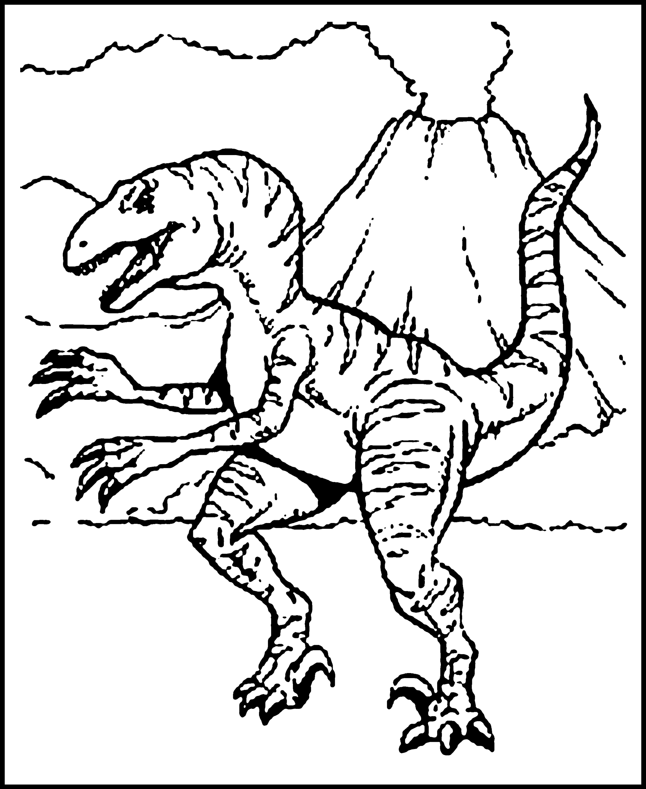 Realistic Dinosaur Coloring Pages