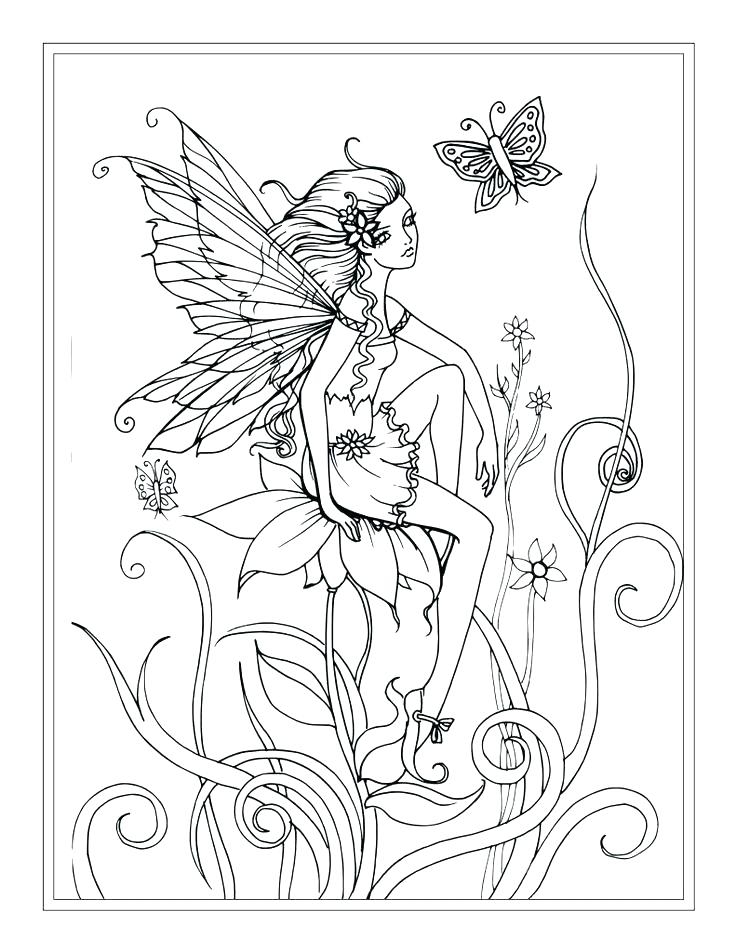 Realistic Fairy Coloring Pages At GetColorings Free Printable 