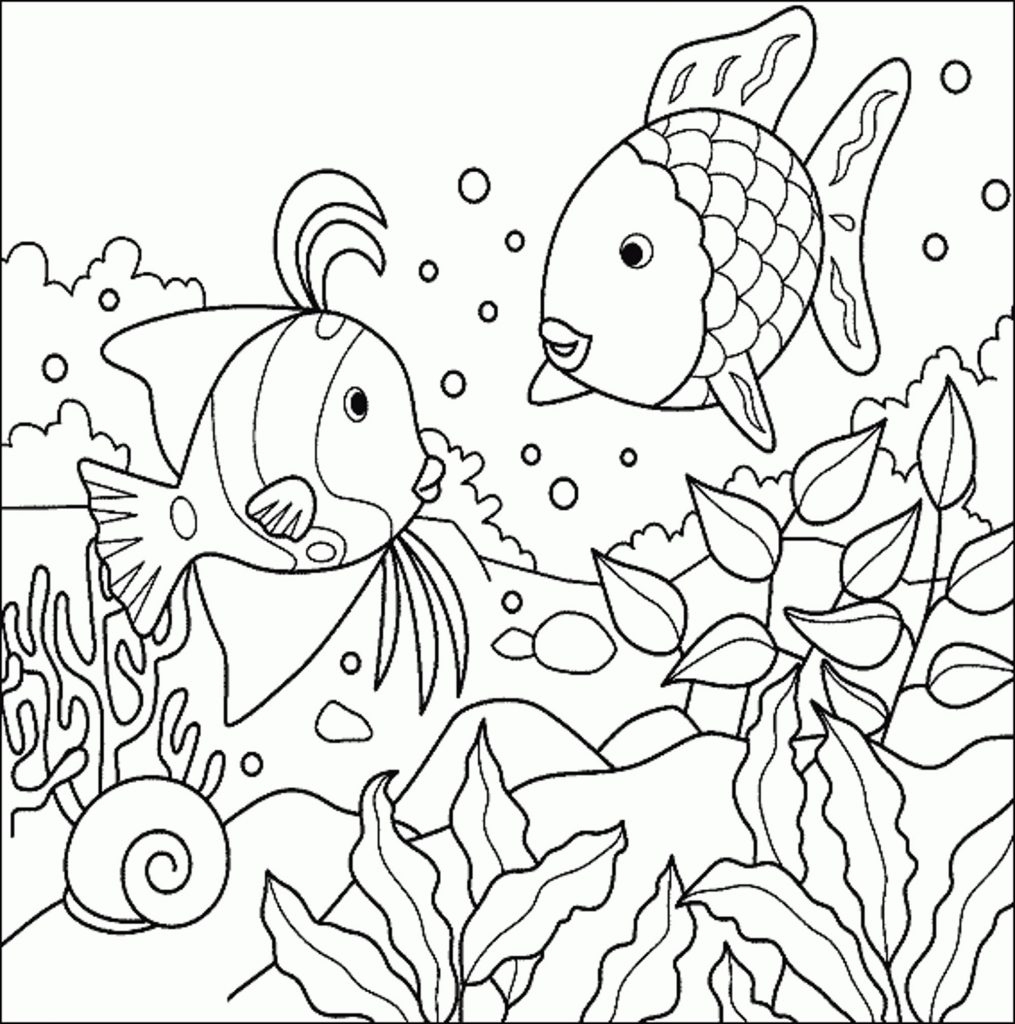realistic nature coloring pages