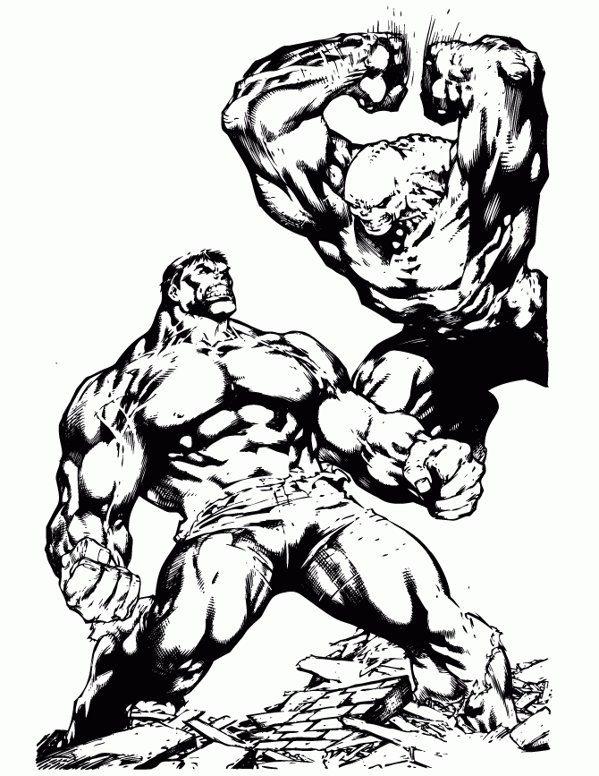 Red Hulk Coloring Pages Coloring Home