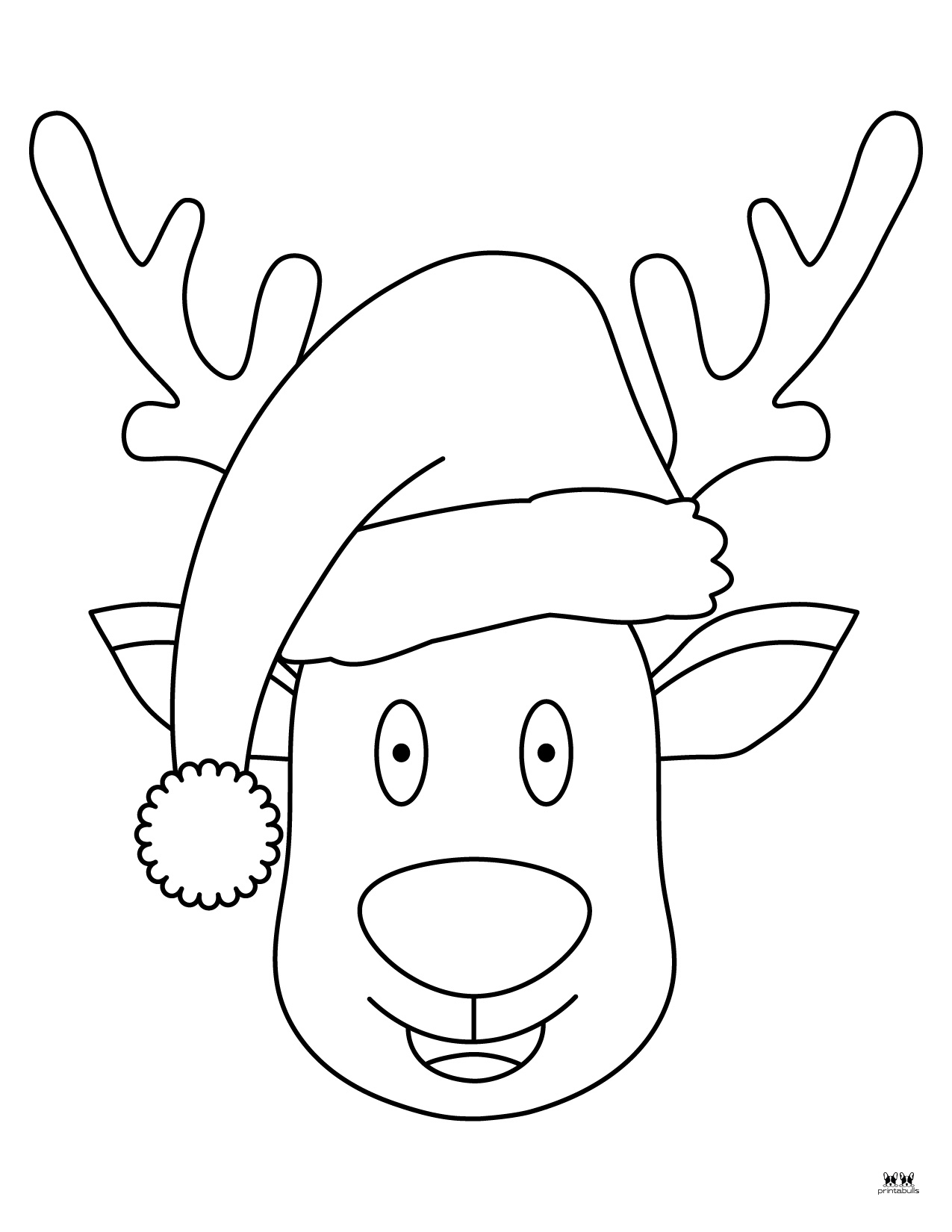free reindeer coloring page