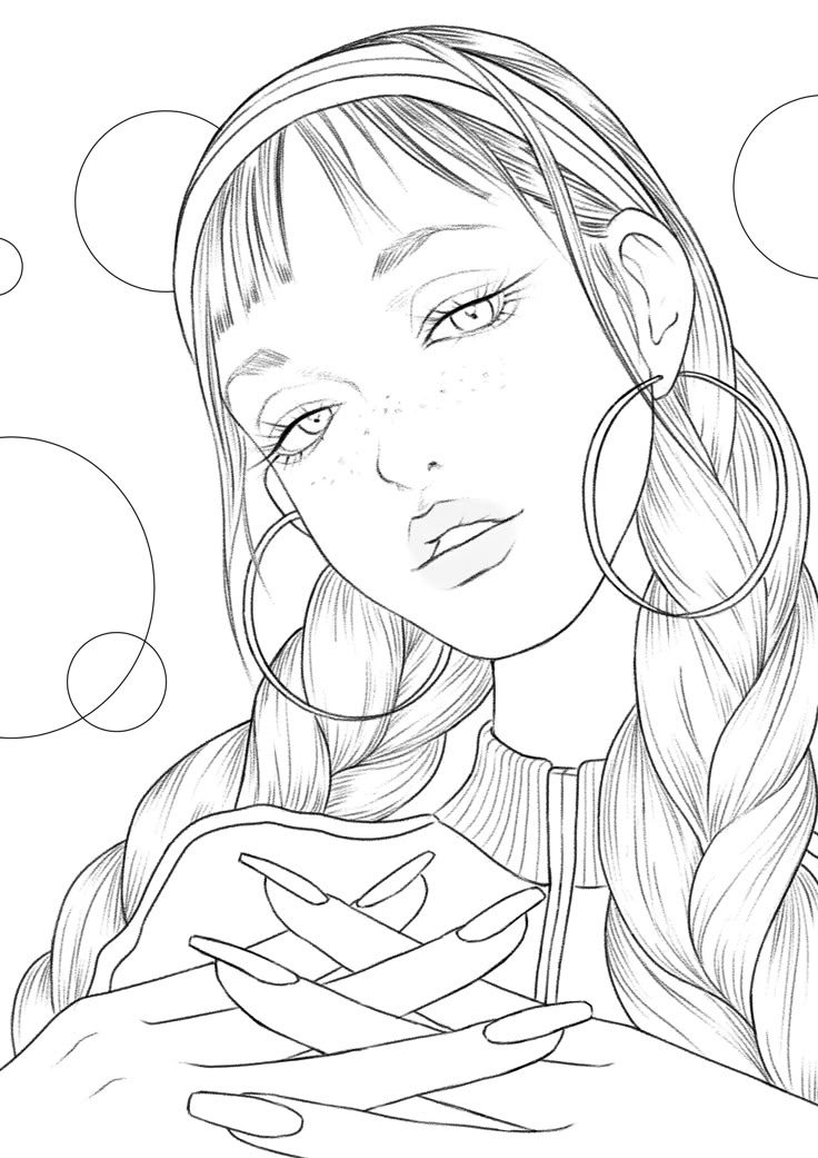 Retro Girl Coloring Page For Adults Printable Coloring Page Etsy Retro Girl Coloring Page For Adults Printable Coloring Page Etsy