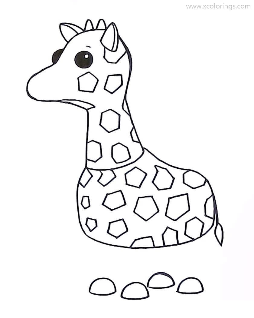 unicorn giraffe coloring pages