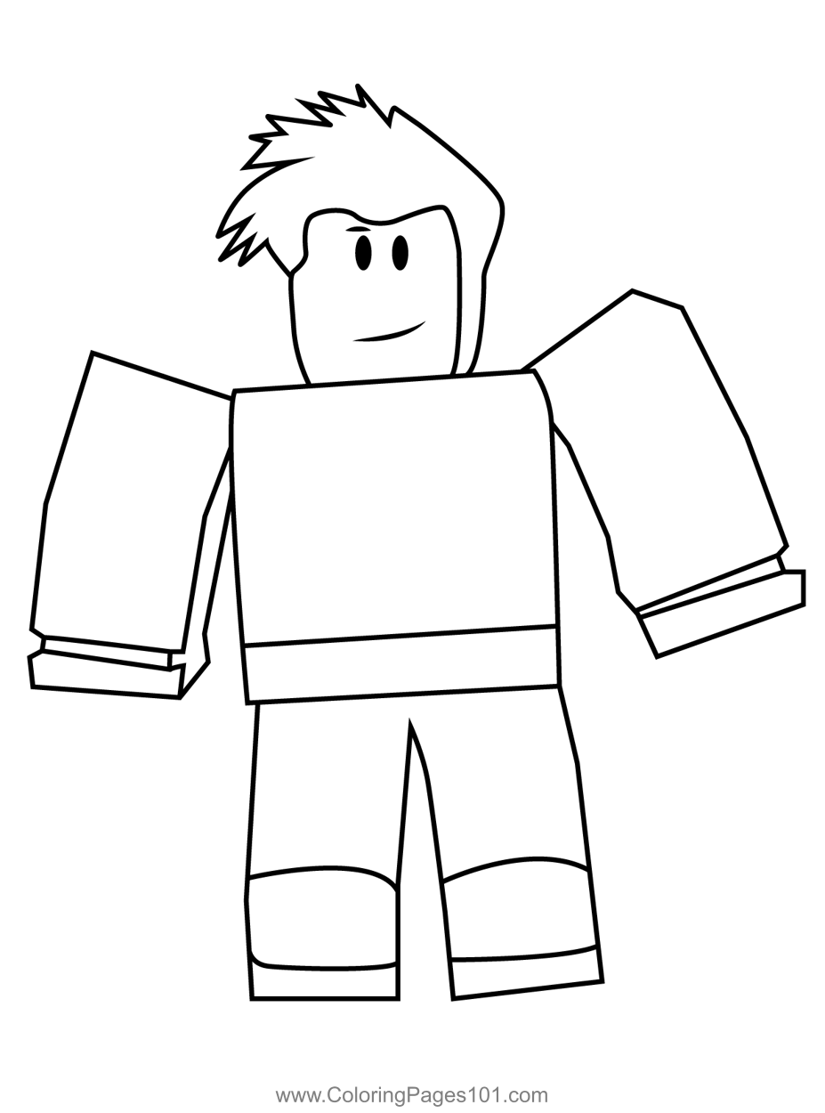 Roblox Character Coloring Page For Kids Free Roblox Printable Roblox Character Coloring Page For Kids Free Roblox Printable