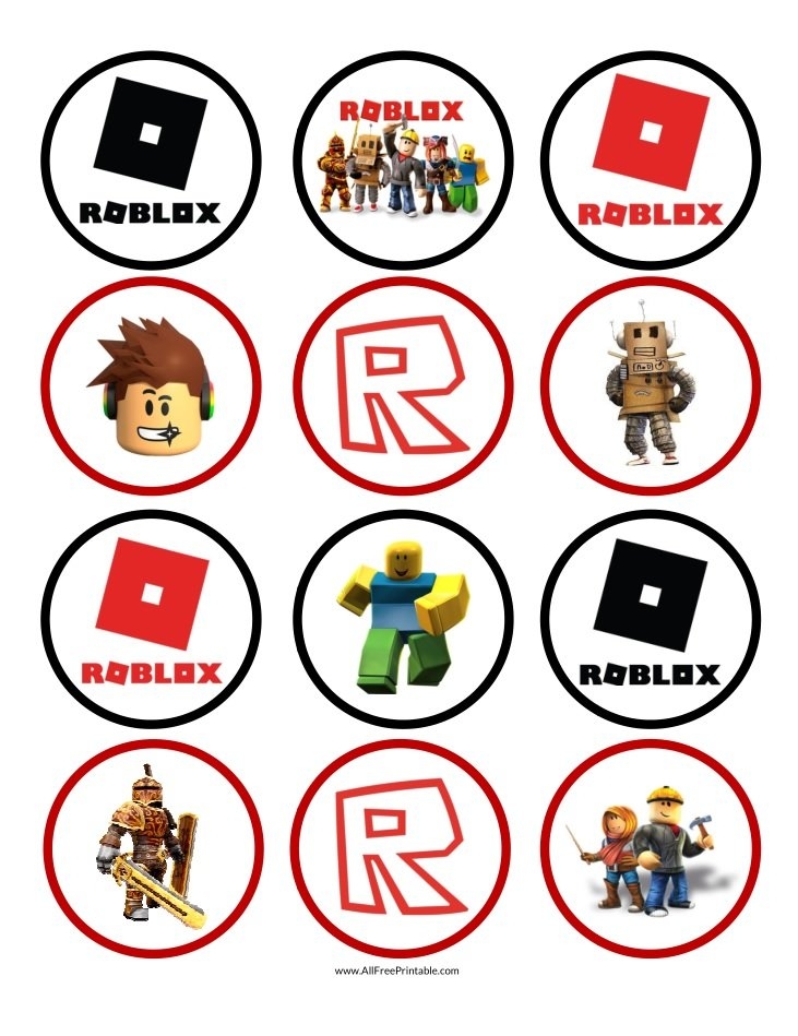 Roblox Cupcake Toppers Free Printable